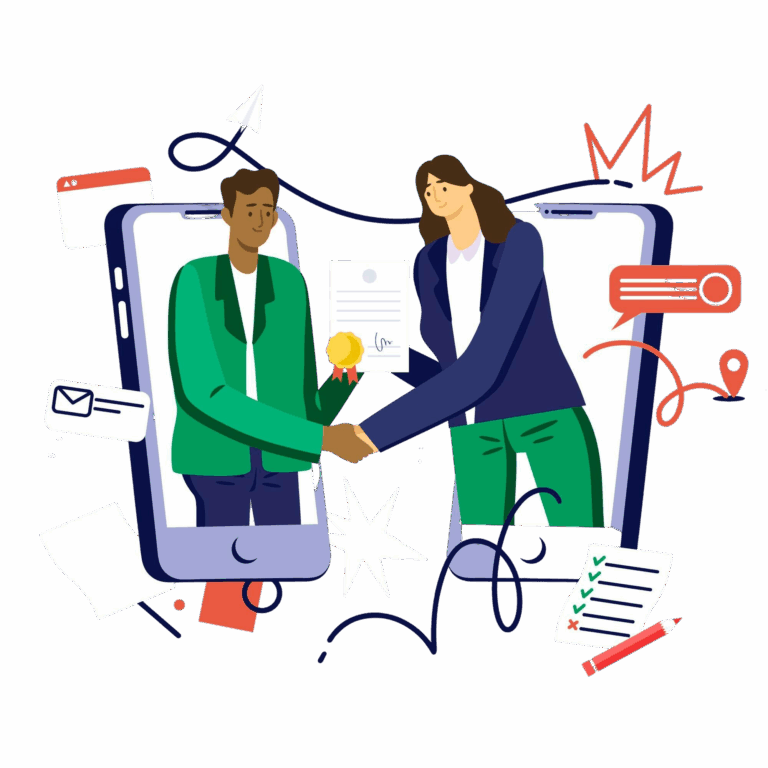 online-certification-illustration-concept