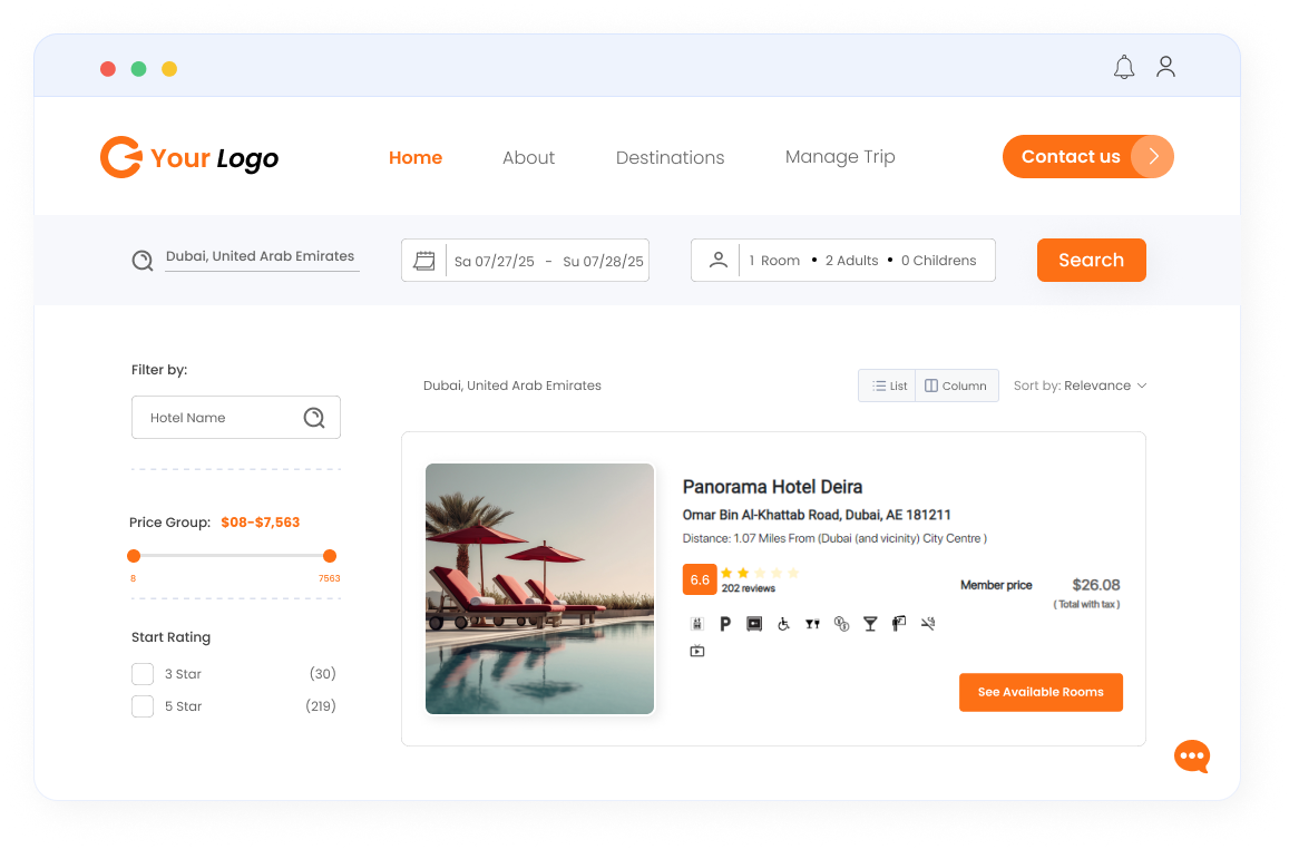 Hotel Level Results 1